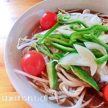 たらと野菜のレンジ蒸し✿